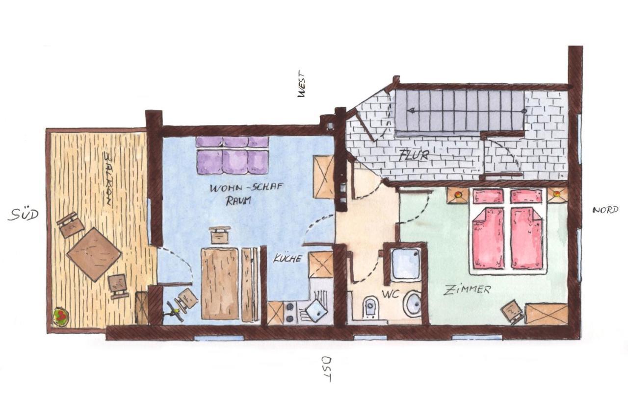 Familie Pfefferkorn Apartment Steeg Bagian luar foto