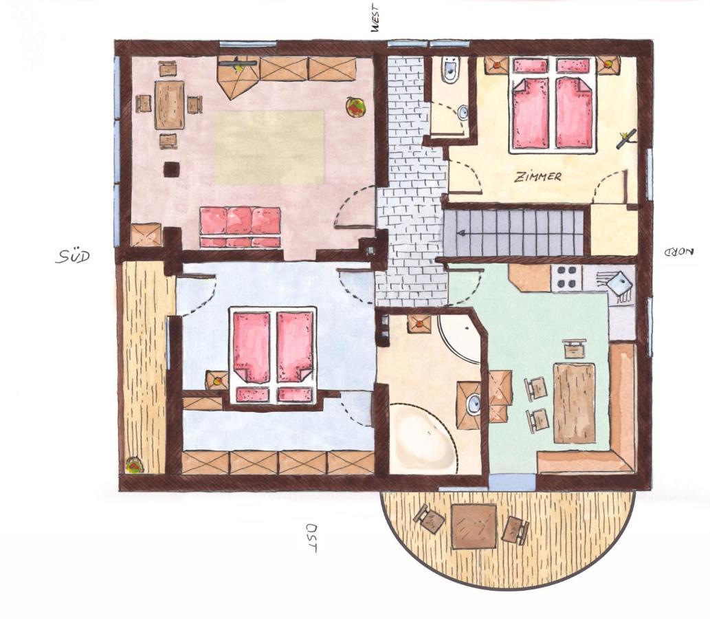 Familie Pfefferkorn Apartment Steeg Bagian luar foto